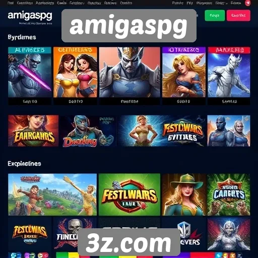Diversidade de jogos no site amigaspg atrai novos usuários