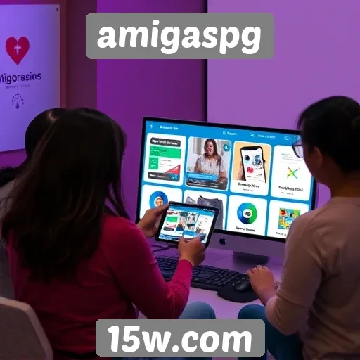 navegação intuitiva é destaque no site amigaspg